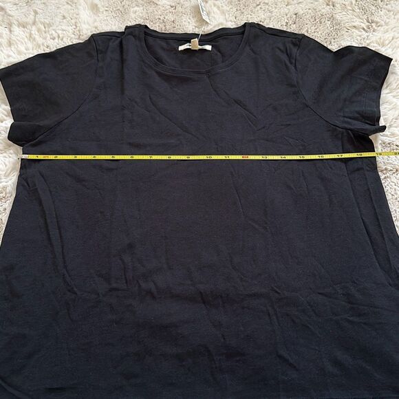 Madewell Drapey Crewneck Tee Black Size M - Picture 5 of 7